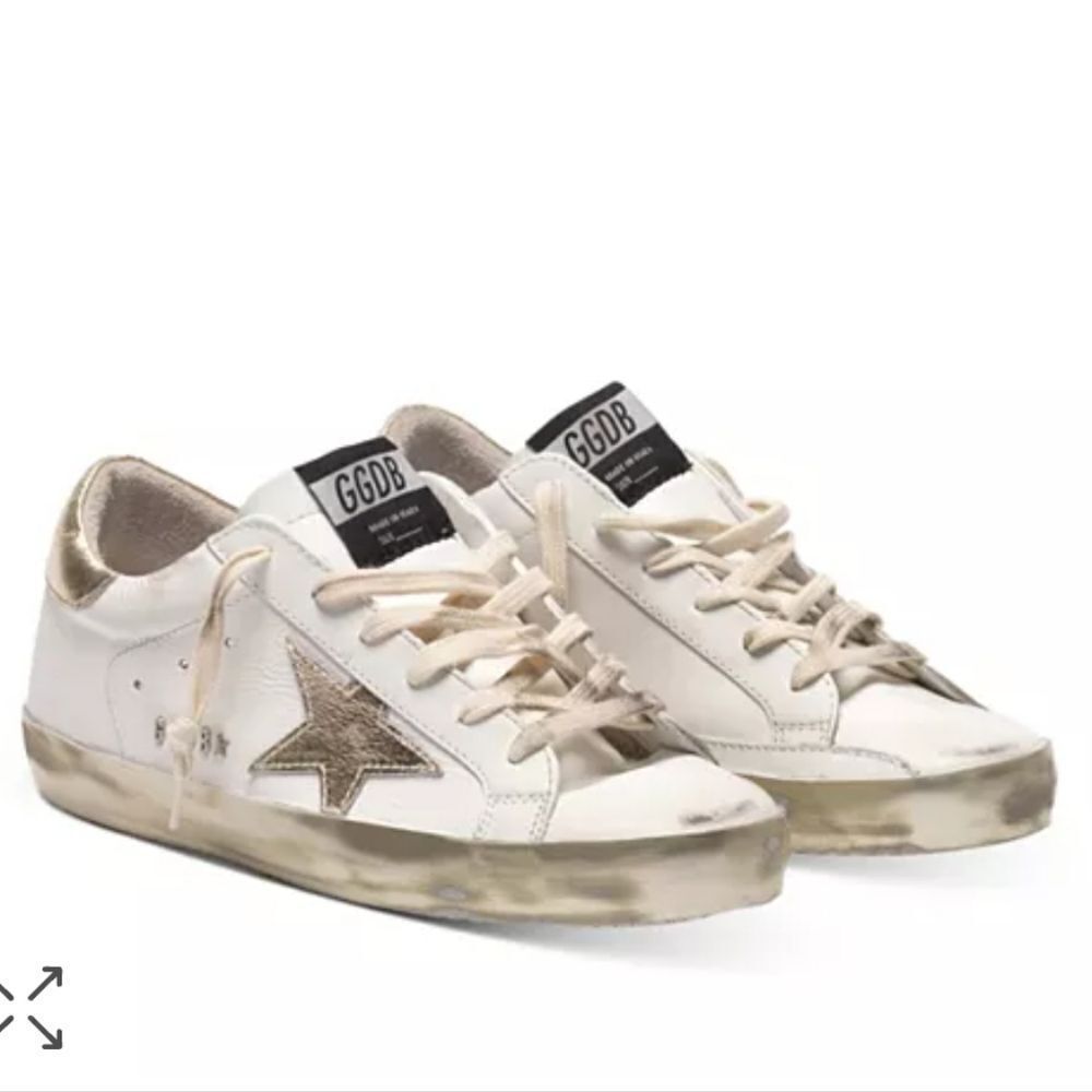 Golden Goose Women's White Leather Super-Star Low-top Sneakers Size 41
